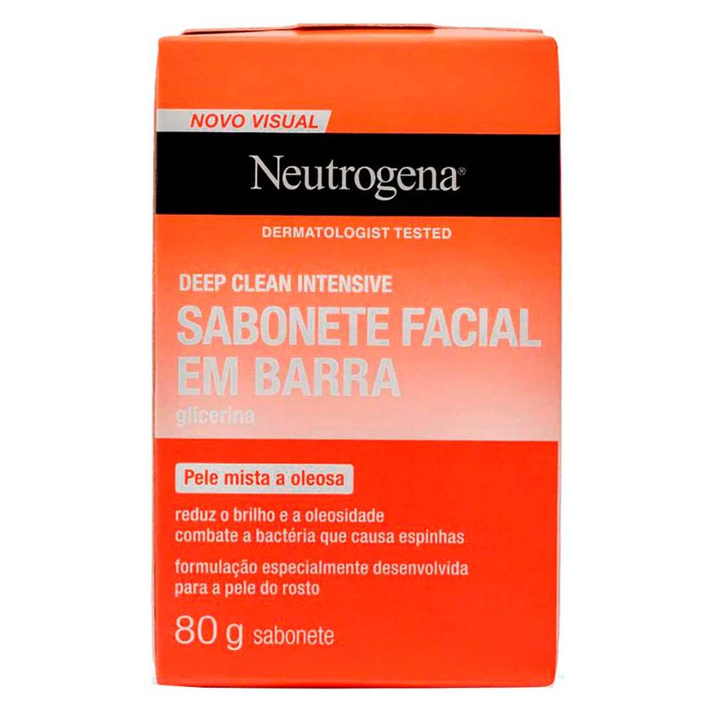 Neutrogena sabonete facial deep clean (barra 80g)