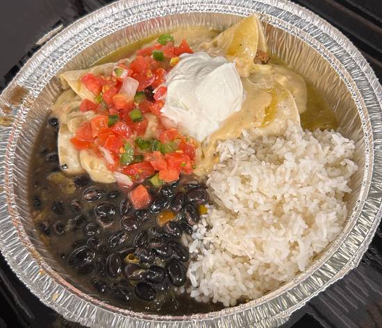Chicken Queso Enchiladas