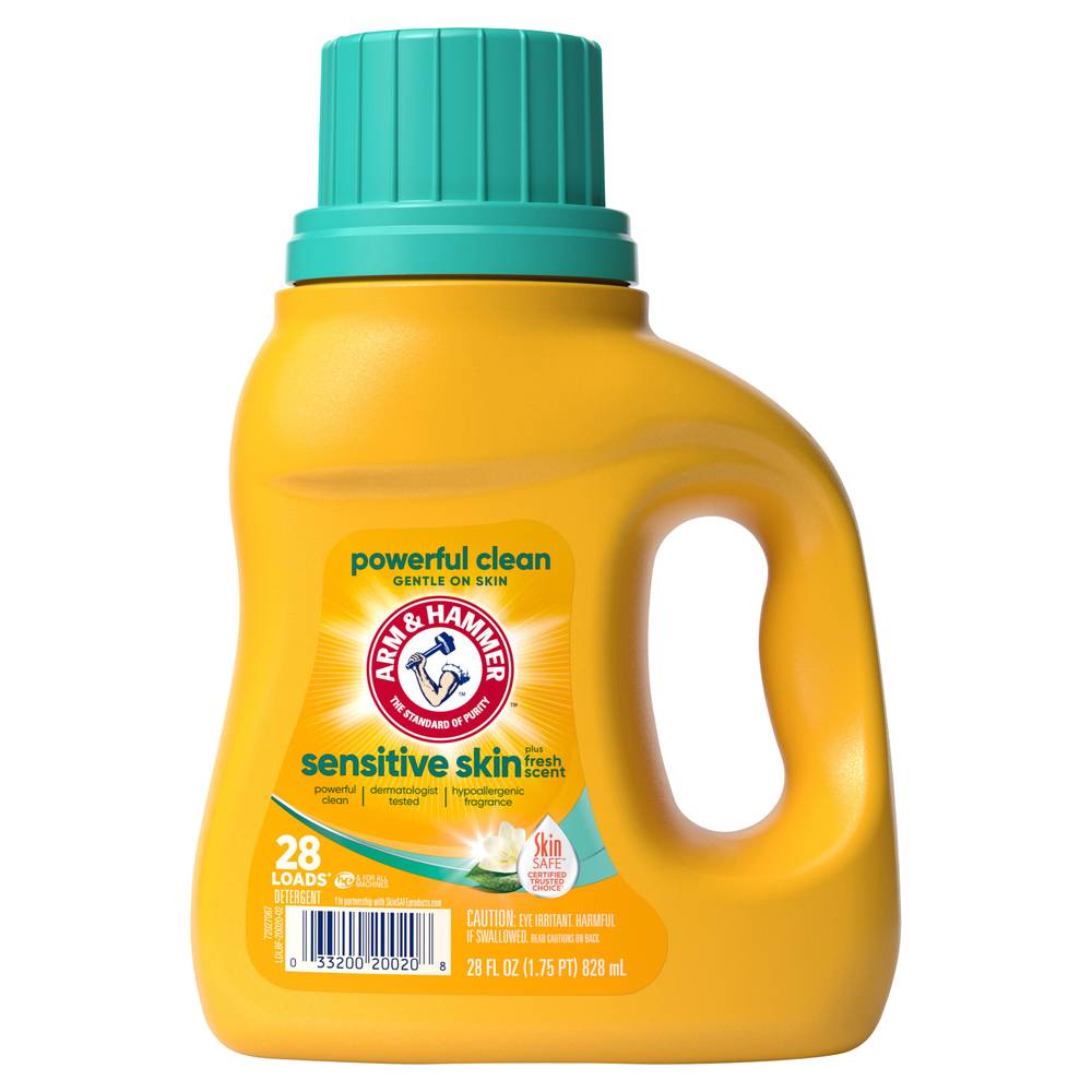 Arm & Hammer Sensitive Skin Plus Fresh Scent 28 Loads Liquid Laundry Detergent