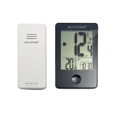 Accutemp Climatic Wireless Thermometer With Clock