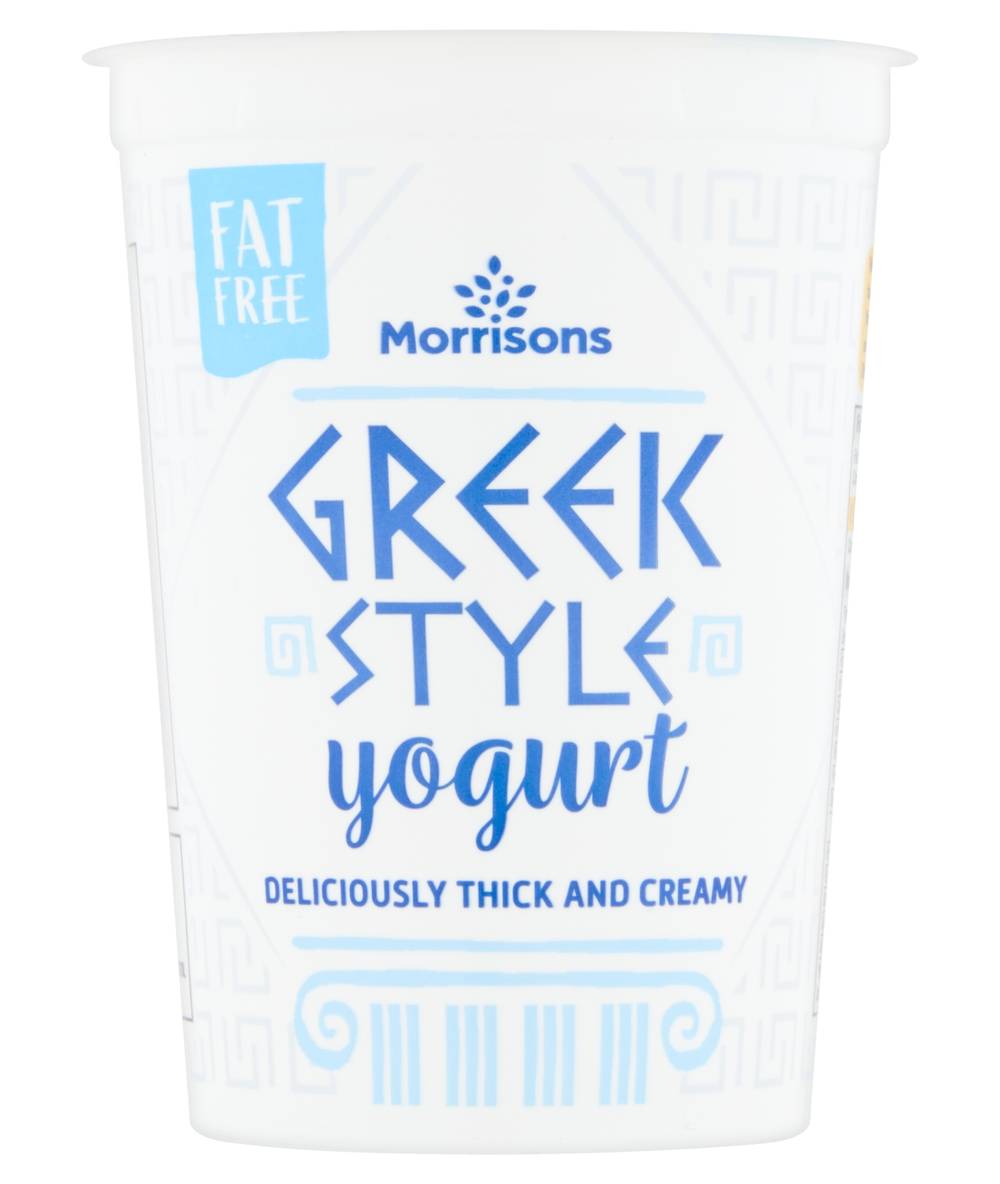 Morrisons Fat Free Greek Style Yogurt 500G