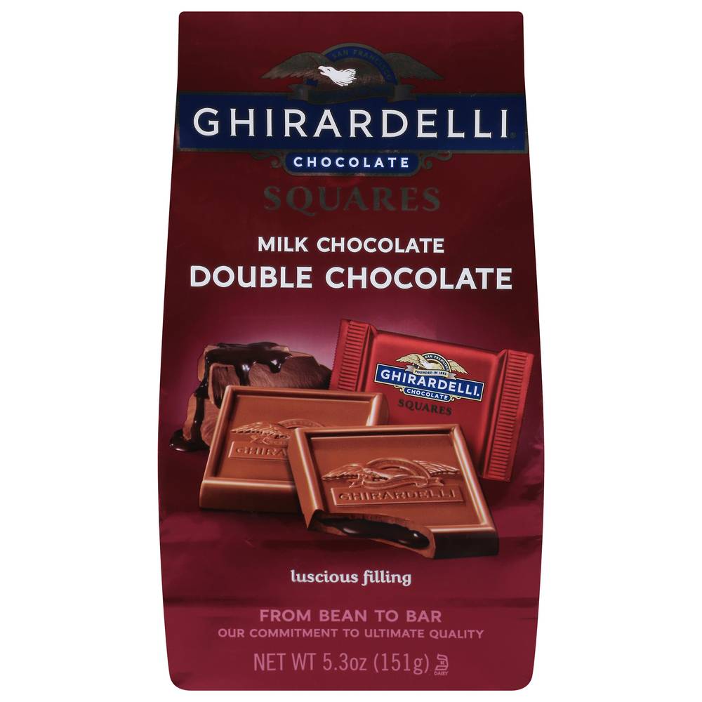 Ghirardelli Milk Chocolate Double Chocolate Squares