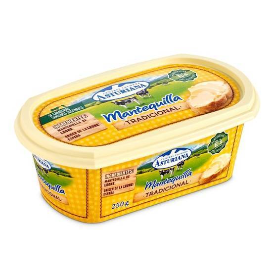 Mantequilla tradicional Central Lechera Asturiana tarrina (250 g)