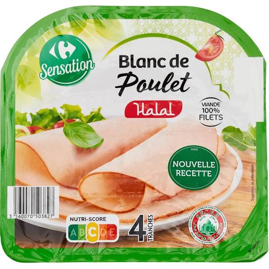 Carrefour Sensation - Blanc de poulet halal (4 pièces)