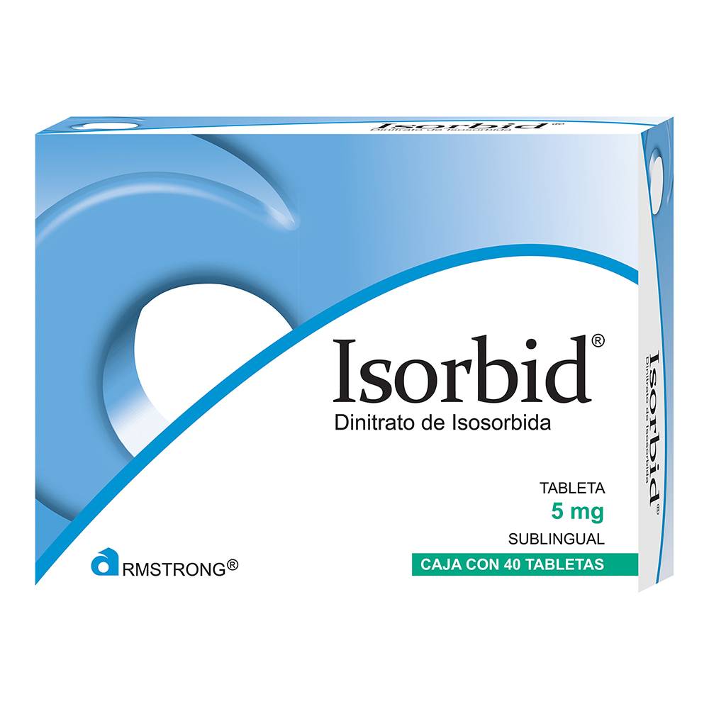 Armstrong isorbid dinitrato de isosorbida tabletas 5 mg (40 piezas)