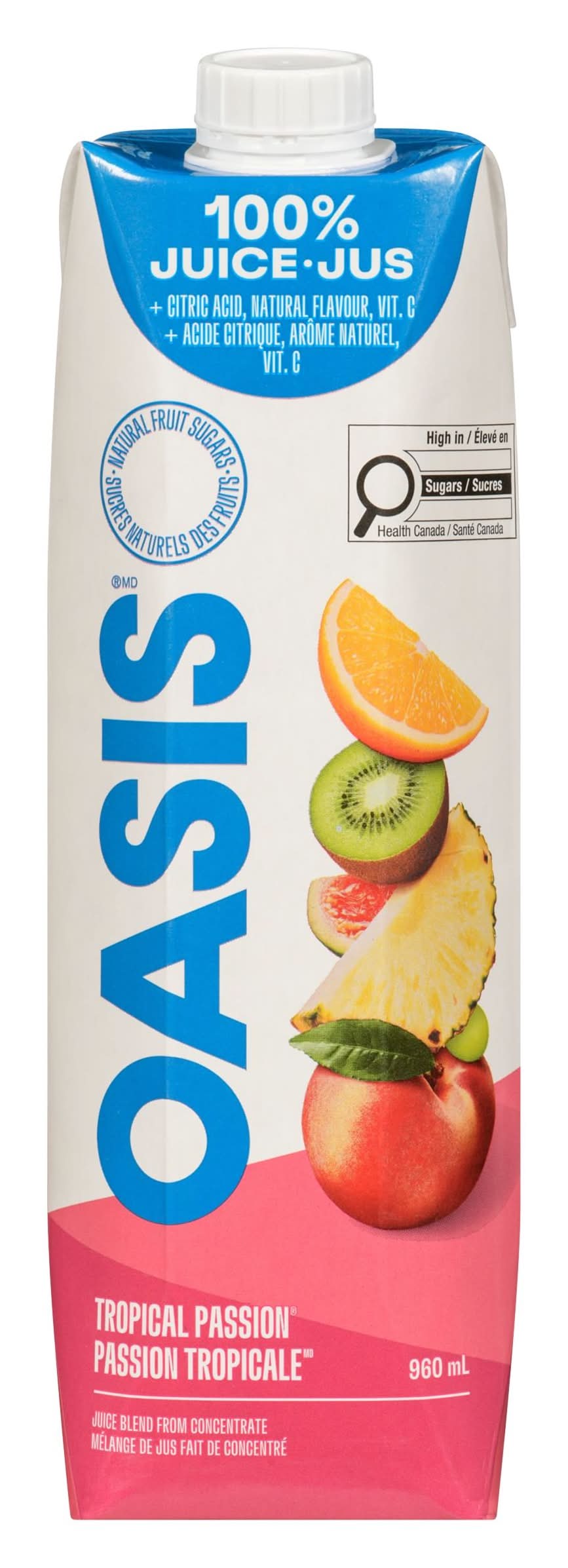Oasis 100% Juice Blend, Topical Passion (960 ml)