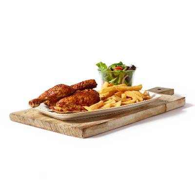 Halve kip menu