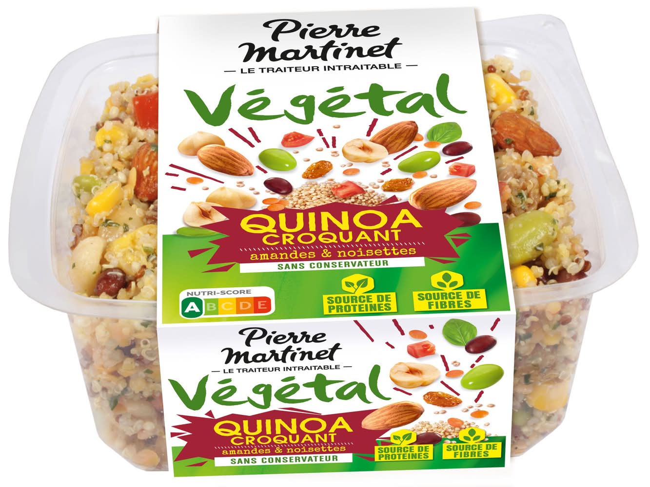 Pierre Martinet - Salade végétale quinoa croquant, amandes & noisettes (220g)