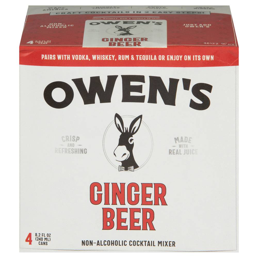 Owen's Ginger Beer (4x 250ml cans)