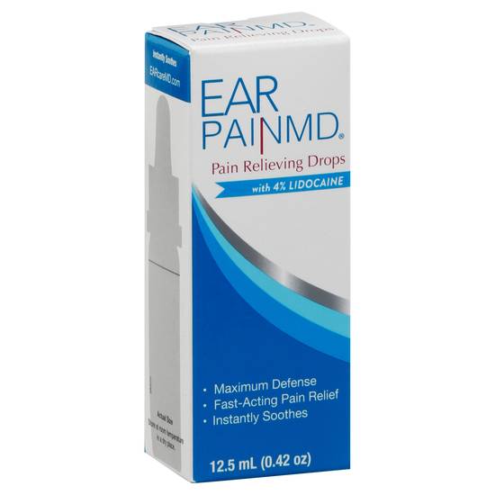 Ear Pain Md Pain Relieving Drops With 4% Lidocaine