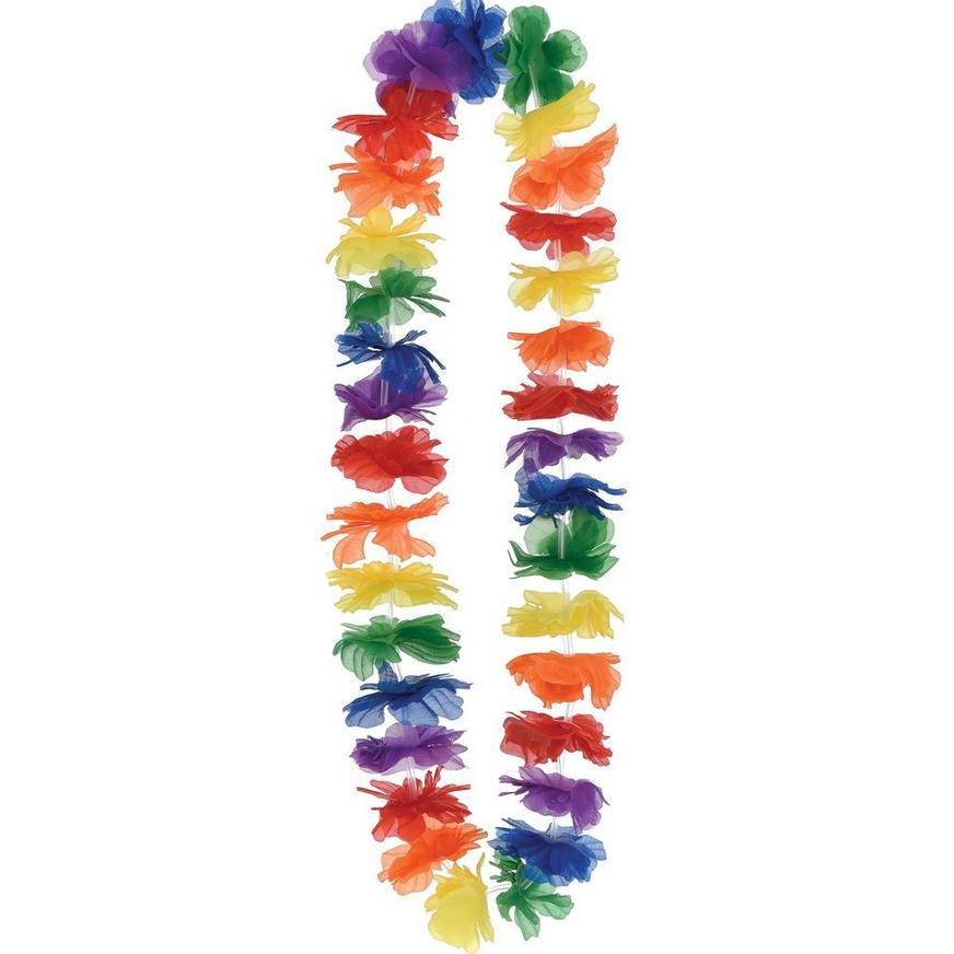 Party City Rainbow Lei, 40 inch