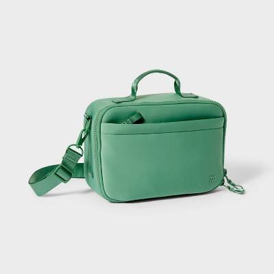 All in Motion Faux Neoprene Lunch Bag (sage green)