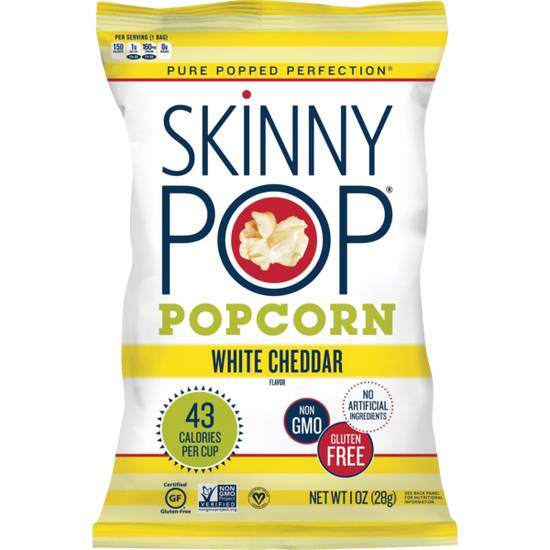 Skinny Pop White Cheddar Popcorn 1oz