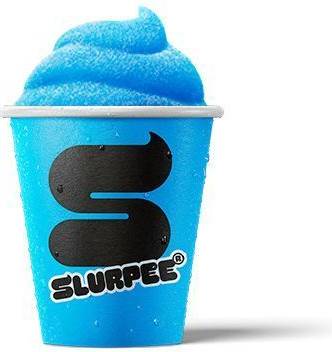 Small Slurpee Blue Raspberry 12oz