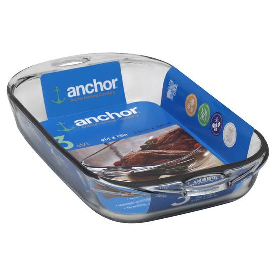 Anchor 3 Quart Oven & Microwave Safe Deep Cake Dish (1 ct)