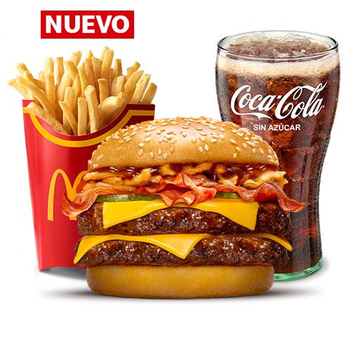 McCombo grande Doble Cuarto de Libra Western BBQ