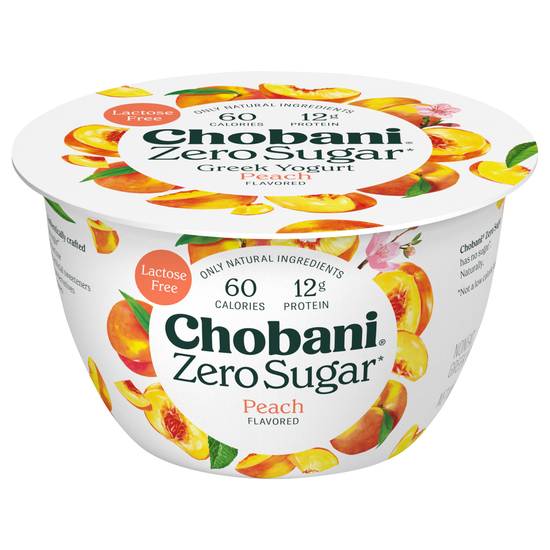 Chobani Zero Sugar Peach Yogurt (peach)