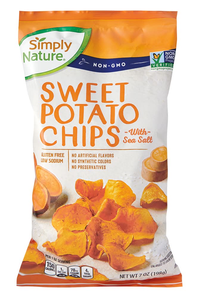 Simply Nature Sweet Potato Chips With Sea Salt (7 oz)