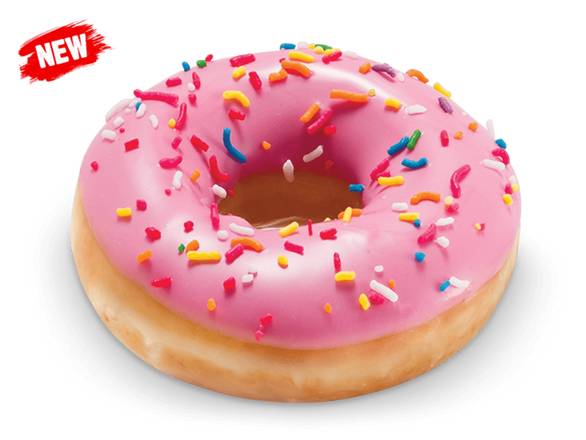 Krispy Kreme Strawberry Sprinkles