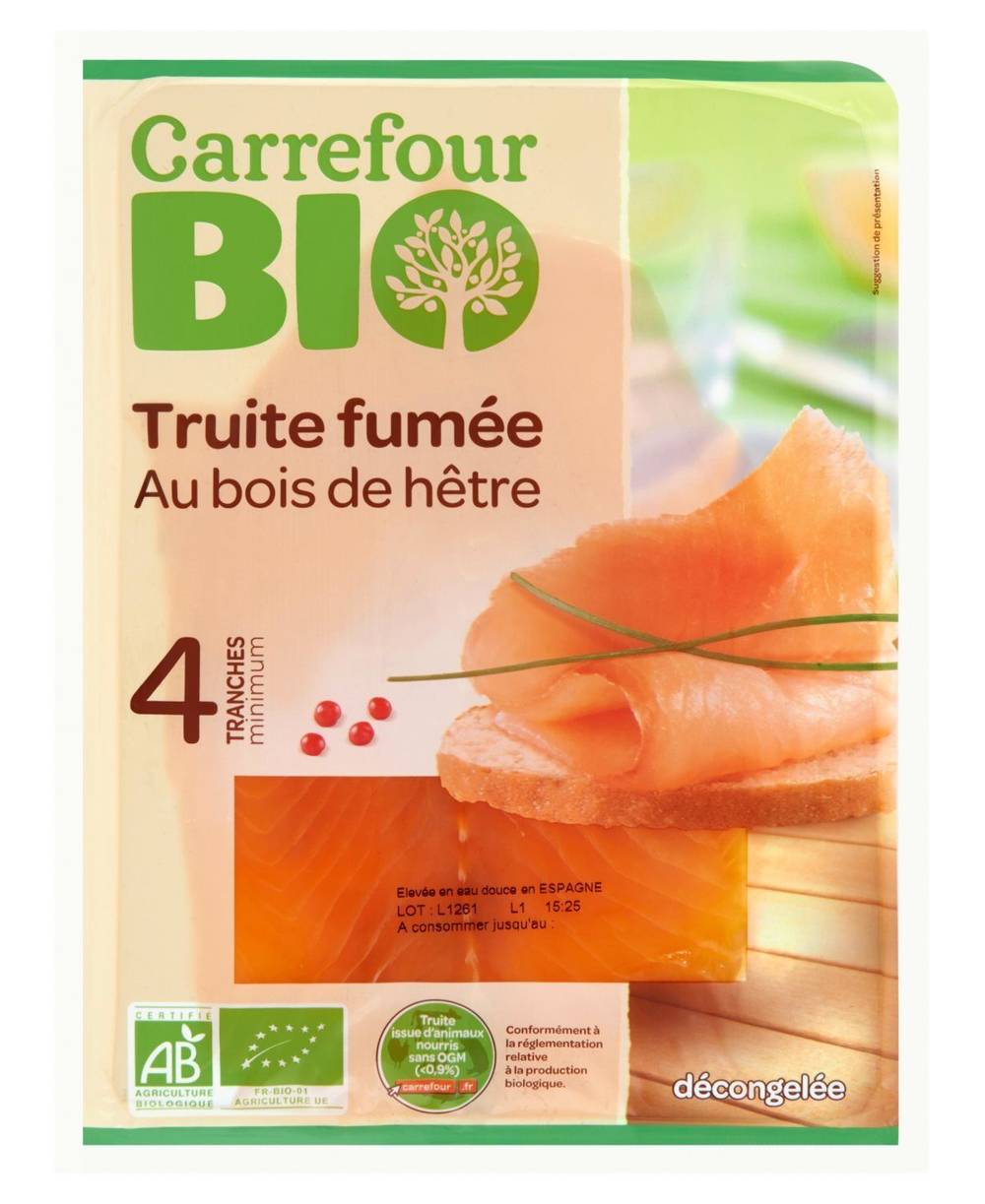 Carrefour Bio - Truite fumée au bois de hêtre (4)