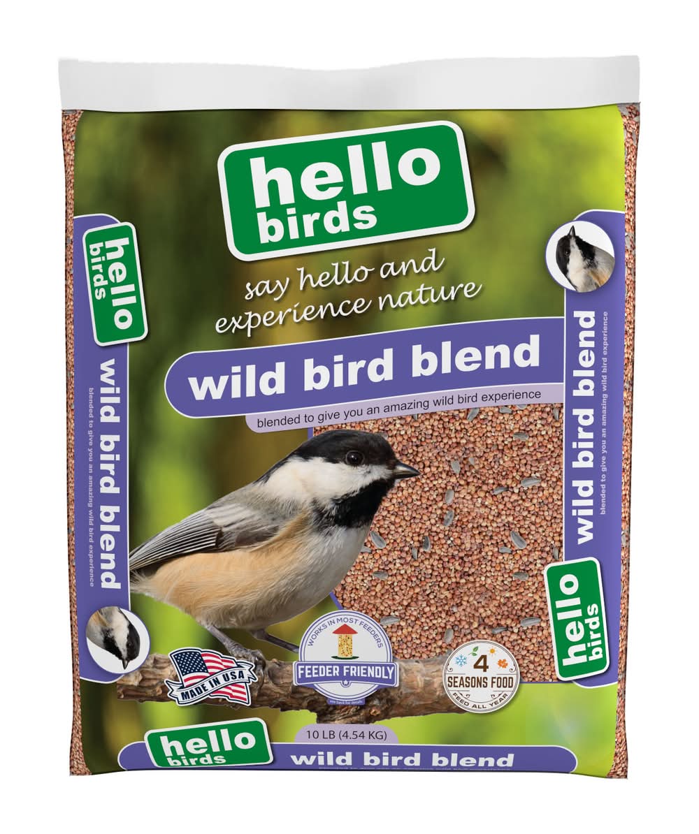 Hello Birds Hello Birds (blend) Bird seed 10 Pound(s)