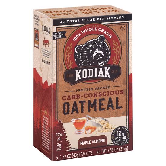 Kodiak Cakes Carb-Conscious Oatmeal Packets, 2021-06-23