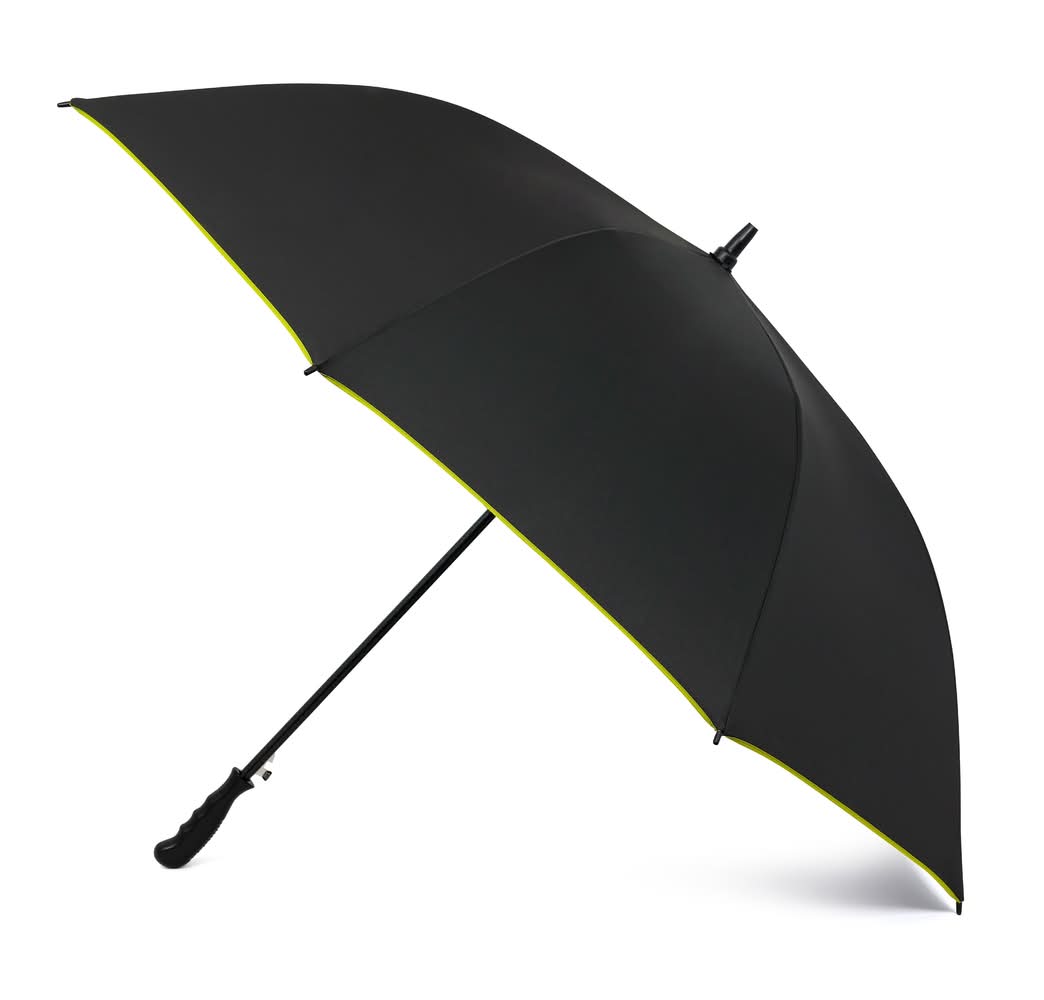 rainbrella 62-in Black Golf umbrella Umbrella