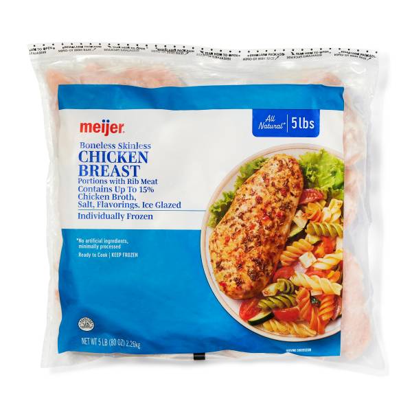 Meijer Thin Sliced Chicken Breasts (5 lbs)