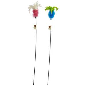 Leaps & bounds varita plumas y cascabel para gato (xl)