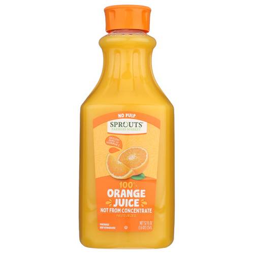 Sprouts 100% Orange Juice No Pulp (52 fl oz) (Orange )