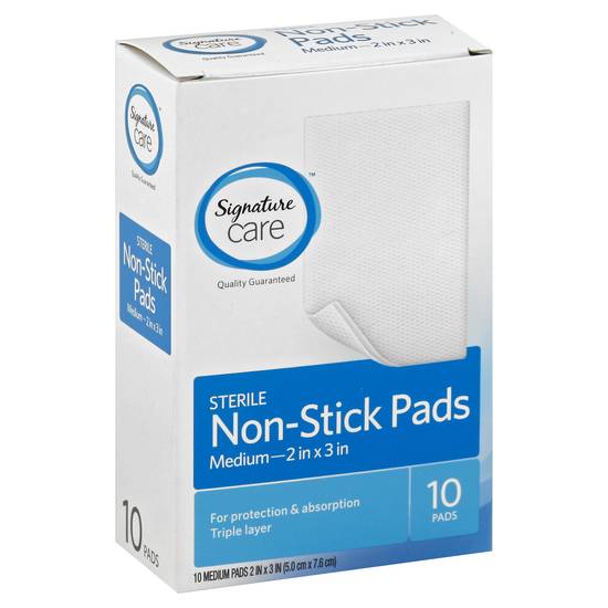 Signature Care Sterile Non-Stick Medium Pads (10 pads)