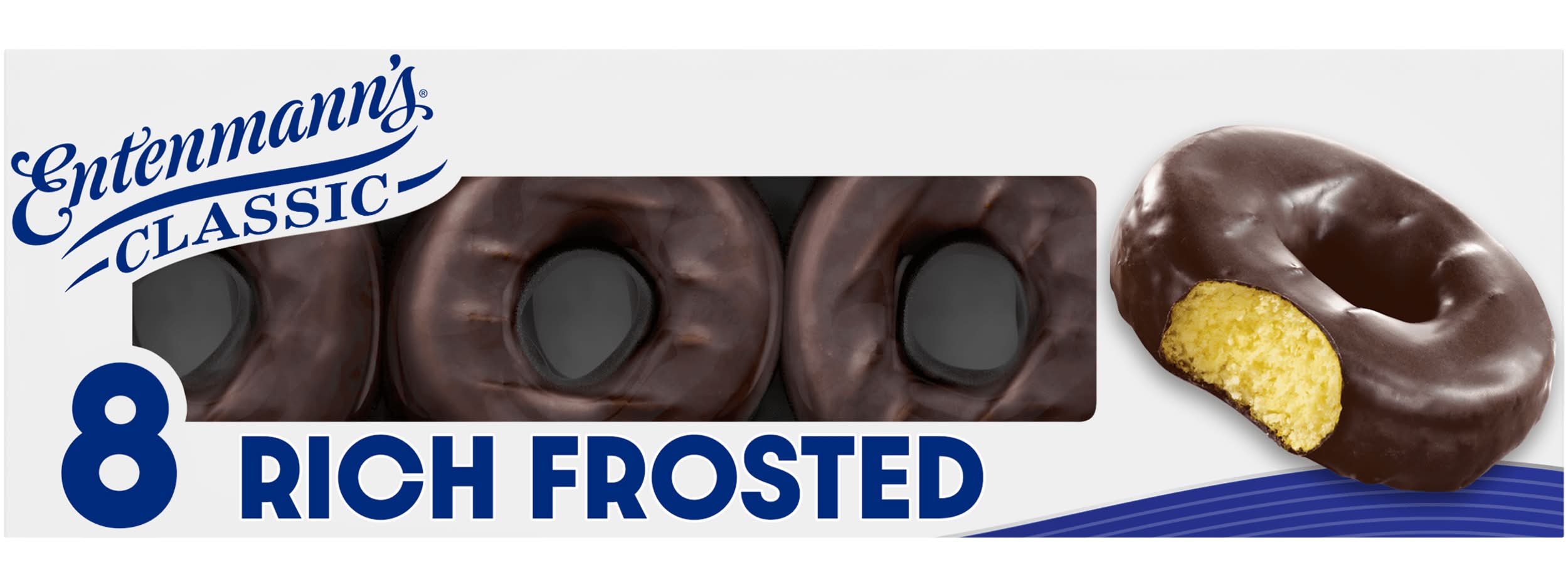 Entenmann's Rich Frosted Chocolate Dipped Donuts (8 x 8 ct)