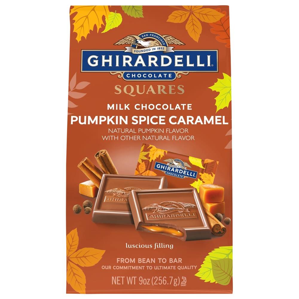 Ghirardelli Squares Luscious Filling Milk Chocolate Bag (pumpkin spice caramel)