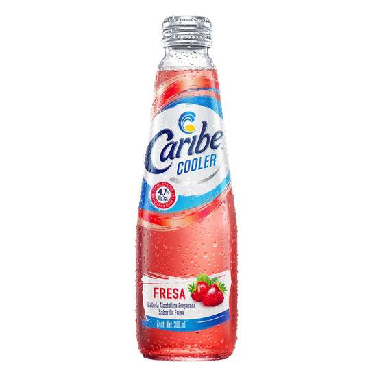 Caribe cooler bebida cóctel sabor fresa (botella 300 ml)