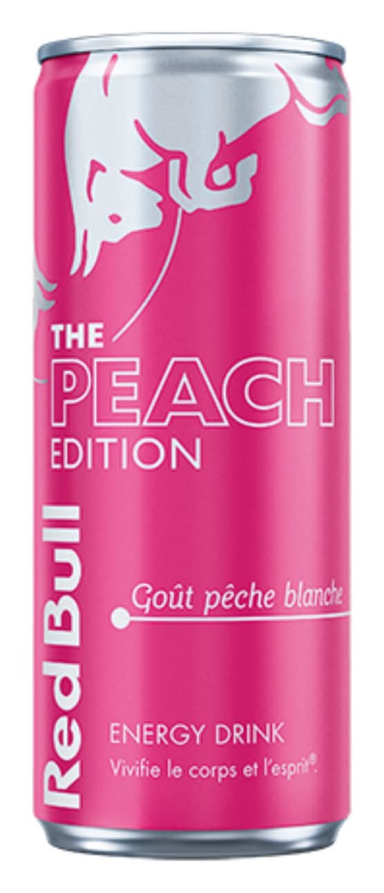 Red Bull - The summer edition boisson énergisante, pêche blanche (250ml)