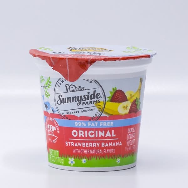 Sunnyside Farms Original Yogurt, Strawberry-Banana (6 oz)