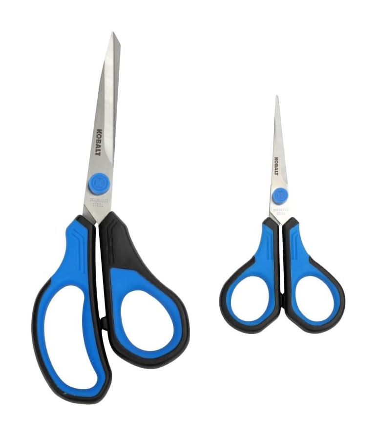 Kobalt 4.5-in Stainless steel non-slip soft grip Scissors