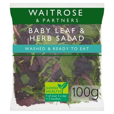 Waitrose & Partners Babyleaf Herb Salad