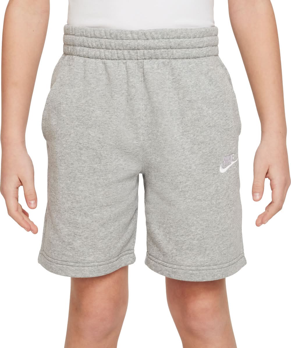 Nike All Kids Fit Sportswear Club Fleece French Terry Shorts, M, Dk Grey Heather-Base Grey