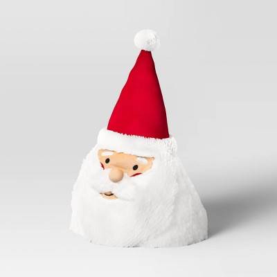 Wondershop Santa Face Christmas Hat, 14", Red-White