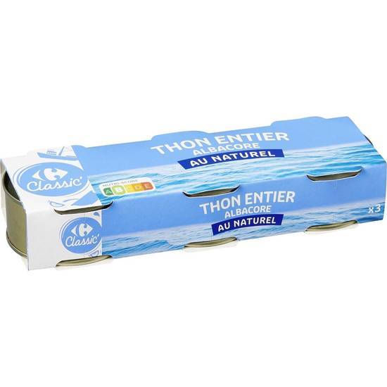 Carrefour Classic' - Thon entier albacore au naturel