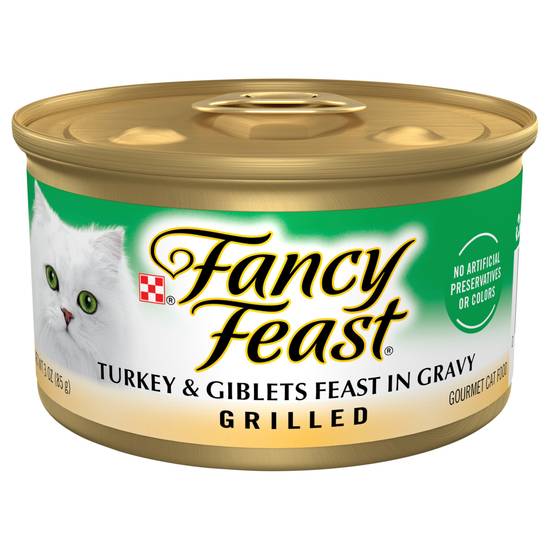 Fancy Feast Grilled Turkey & Giblets in Gravy Cat Food (3 oz)