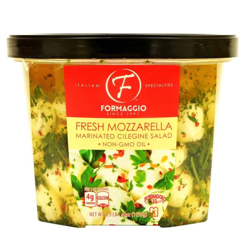 Formagio Fresh Mozzarella Marinated Cilegine Salad, 2.5 lbs