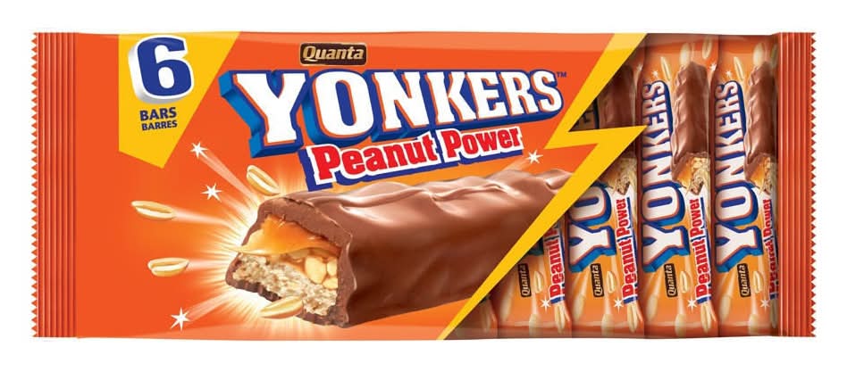 Quanta Yonkers Peanut Power Chocolate Bars (6 x 16g)