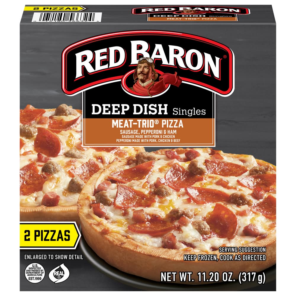 Red Baron Meat-Trio Deep Dish Singles Pizza (11.2 oz)