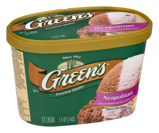 Green's Premium Quality Neapolitan Ice Cream (1.5 qts)