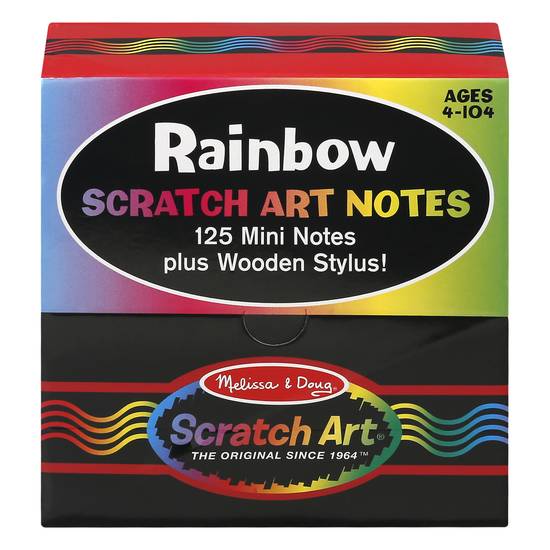 Melissa & Doug Rainbow Mini Scratch Art Notes Ages 4-10
