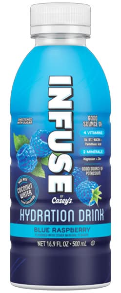 Infuse by Casey's Blue Raspberry Hydration Drink 16.9oz
