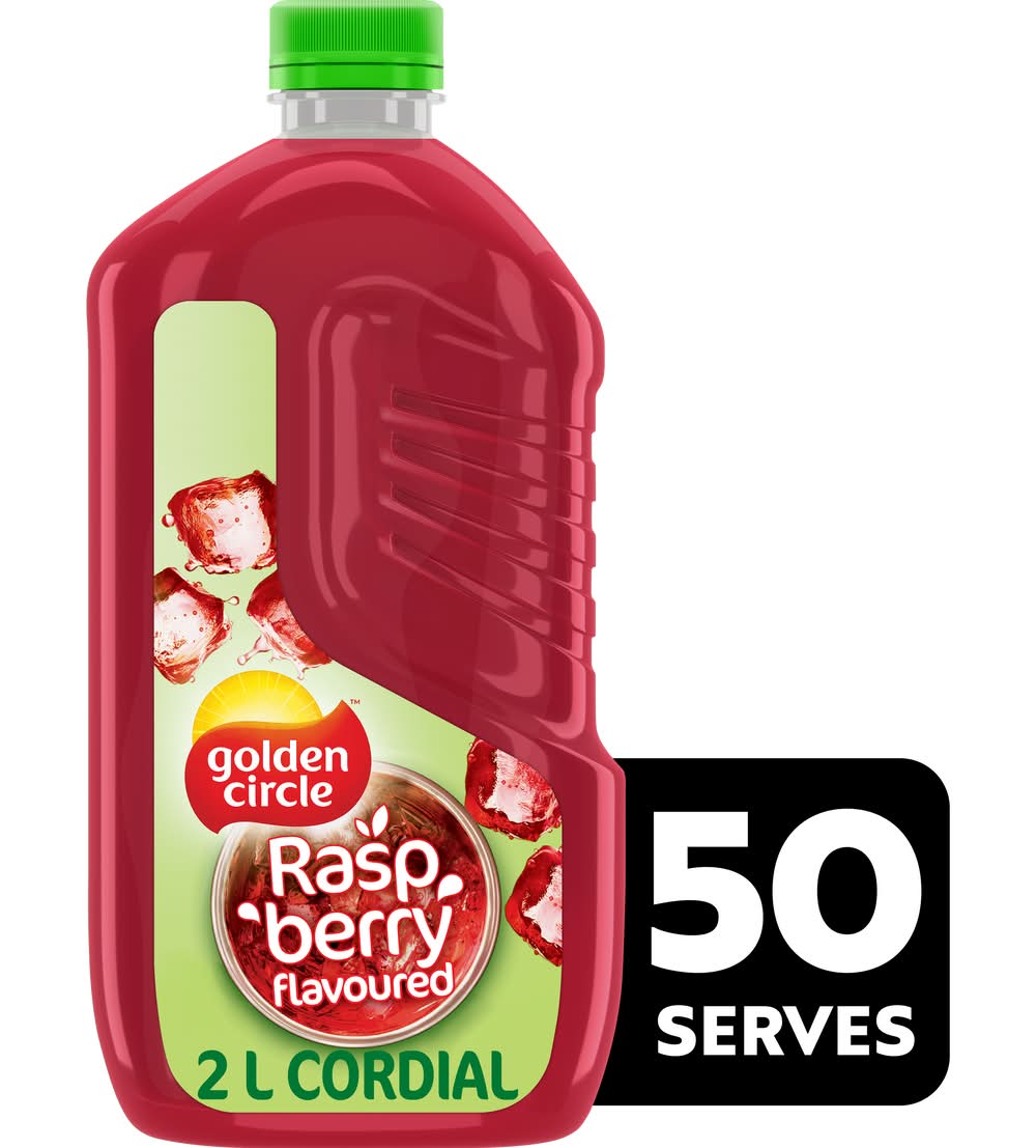Golden Circle Cordial Fruit Juice, Raspberry (2L)