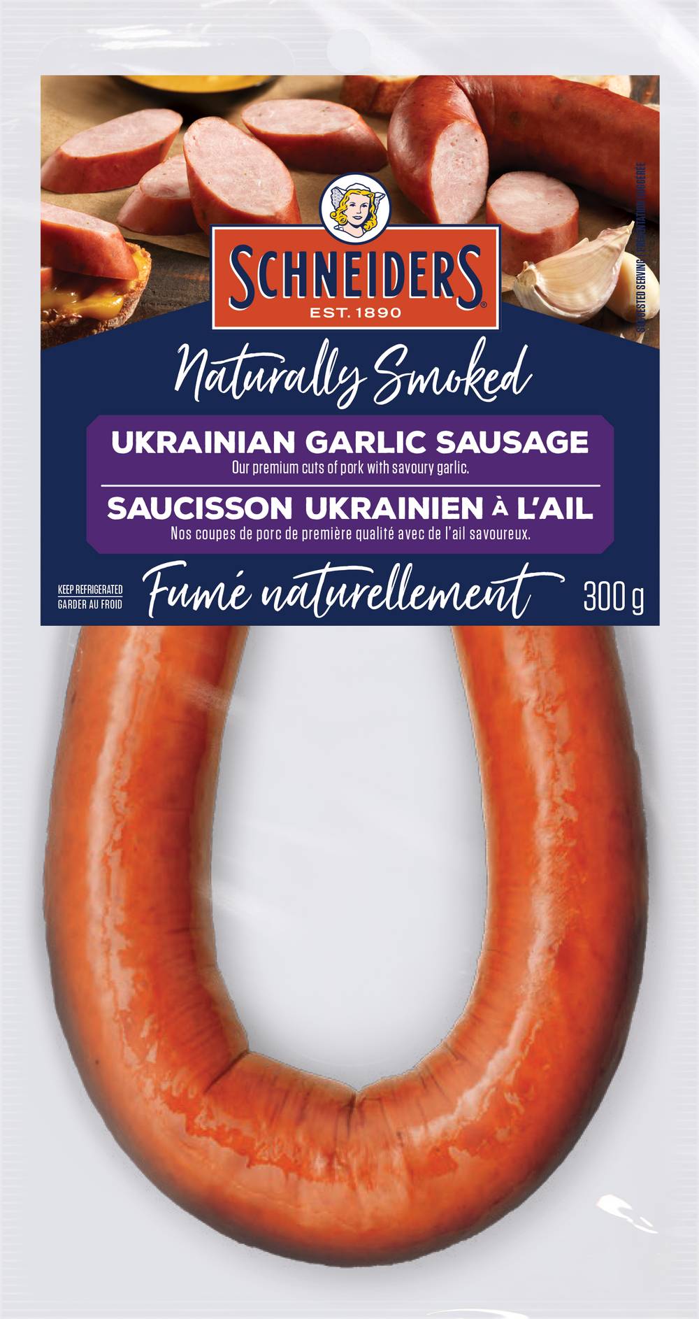 Schneiders Smoked Ukrainian Garlic Sausage Ring Delivery Near Me